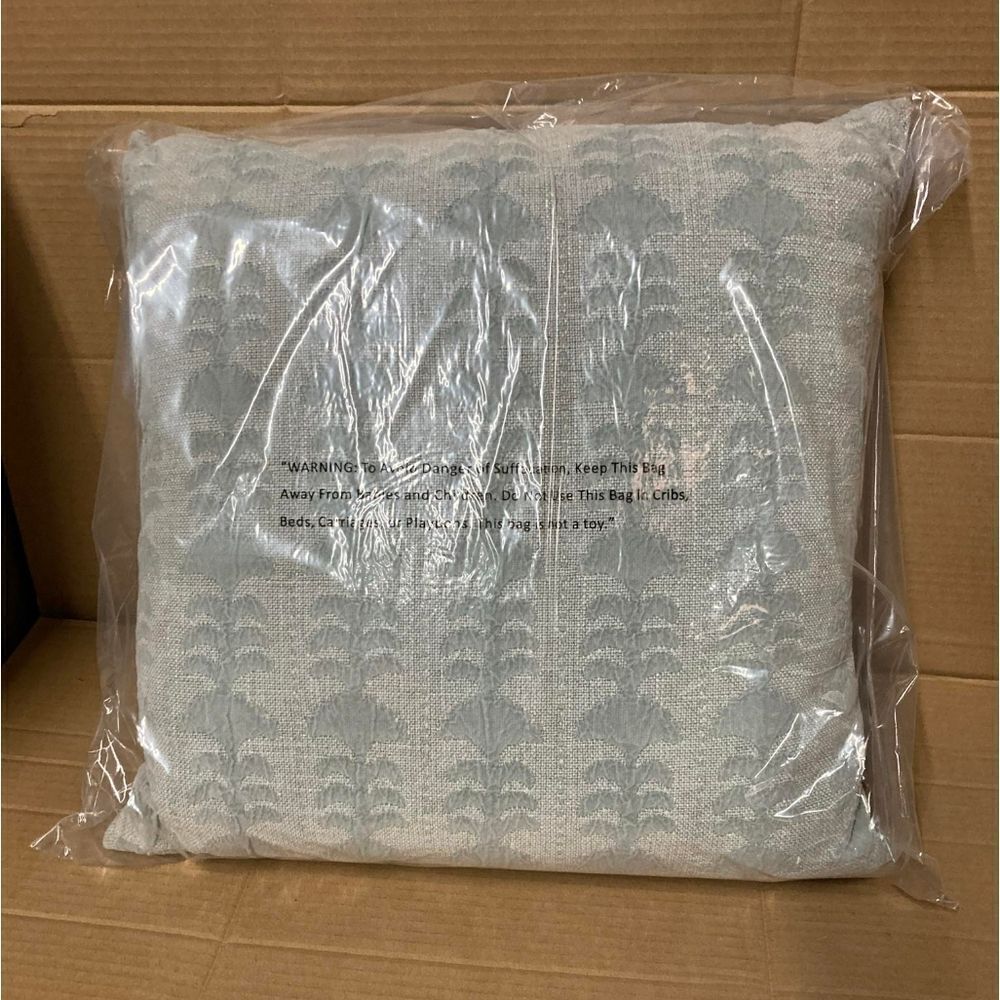 Woven Block Print Square Throw Pillow Light Green - Threshold™ designed with Stu - Picture 5 of 7